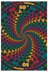 3D WOODSTOCK TAPESTRY-50TH ANNIVERSARY-3 DAYS OF PEACE & MUSIC-60X90-Wallhanging