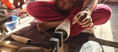 Cashmere Blanket «Sahara» – Handcrafted from Nepal, Cuddle Throw, Plaid, Travel