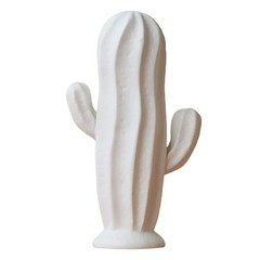 Ceramic Cactus Figurine Minimalist Cactus Statue Porcelian Collectible Art Sc…