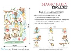 Baby Magic Flower Fairy Wall Fabric Nursery Decal Set Sticker Girl Room Decor