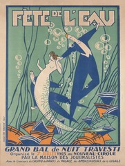 Vintage French Mermaid Poster Art Reproduction Metal Sign FREE SHIPPING
