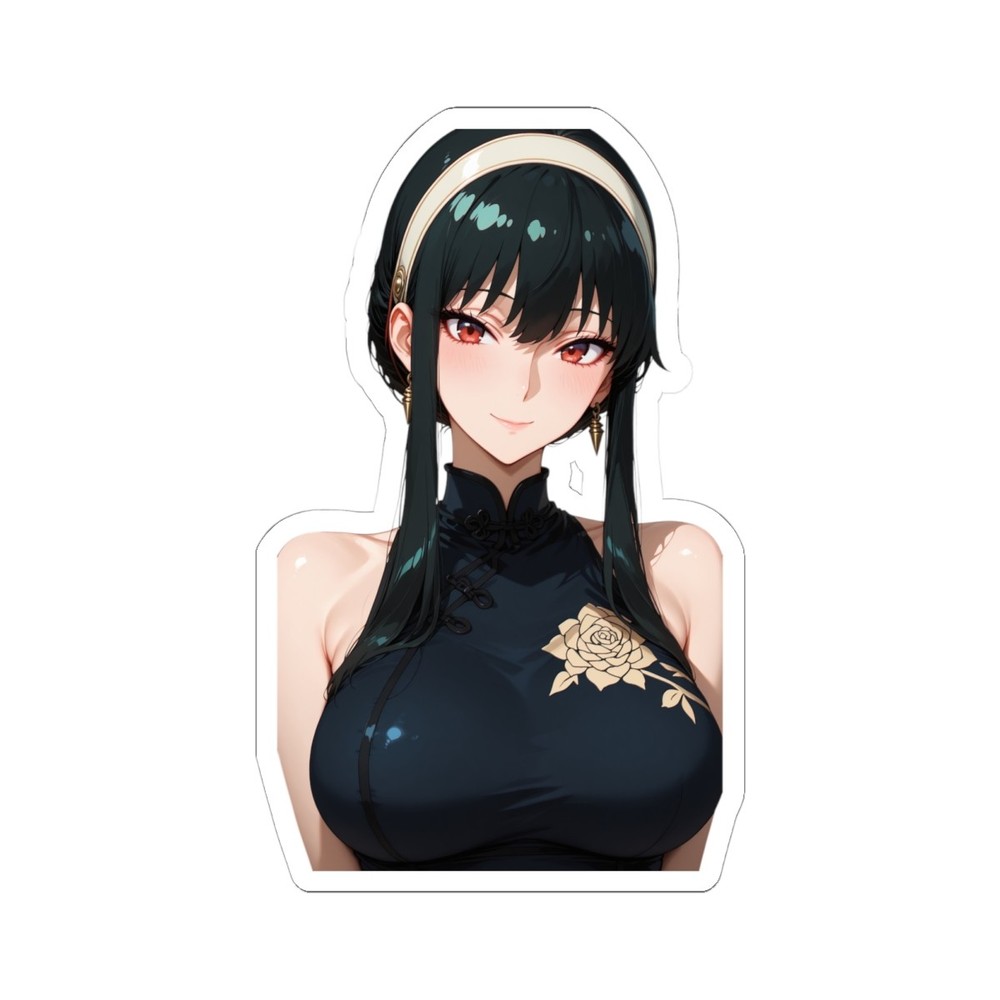 Cute Waifu Anime Sticker(FreeShipping$20+) Ecchi Oppai Yor Fan Art Decal