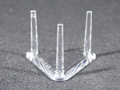 Display Stand Three Post Clear Lucite MINI Size