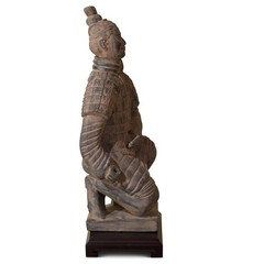US Seller – Miniature Chinese Terracotta Soldier (18 in) Kneeling Archer Warrior