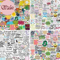 300PCS Positive Motivational Words Stickers for Adults, Waterproof Vinyl Inspira