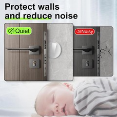 6pcs-12pcs Door Stoppers for Wall, Door Knob Wall Protector 2″, Self Adhesive US