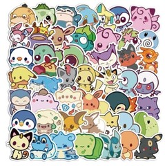 Pokemon Cute Kawaii Chibi Laptop Waterproof Stickers |50 Stickers|