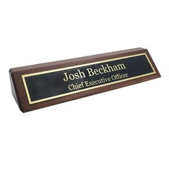 Elegant Wood Name Plate for Desk | The Perfect Desk Name Plate Personalized Gift