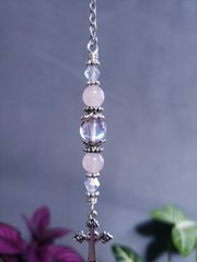 Cross Car Charm, Catholic Suncatcher, Christian Car Charm, Religious Gift Idea