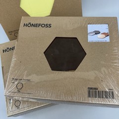 IKEA Honefoss 10-Piece Hexagonal Chrome Brass Mirrors 601.820.59 Julia Treutiger