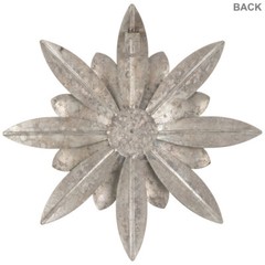 Galvanized 11″ Rustic Flower Metal Decor