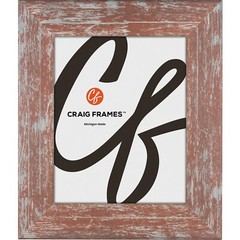 American Barn, 2″ Red Faux Barnwood Picture Frame, Common Sizes, 4×5 – 24×36