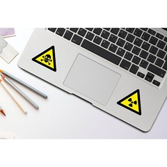 Radioactive Warning Vinyl Sticker | Die Cut, Glossy, Vinyl | Warning Stickers