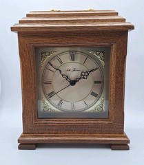 Seth Thomas Quartz Mantle Desk Clock Battery 9”H X 7”W