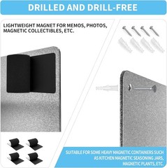 17.7″ x 11.8″ Metal Magnetic Board for Office Wall Display Notes Photos