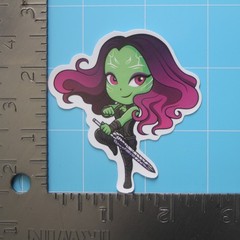 Marvel Universe Sticker (GAMORA) MCU Superheroes, Gloss PVC Decal