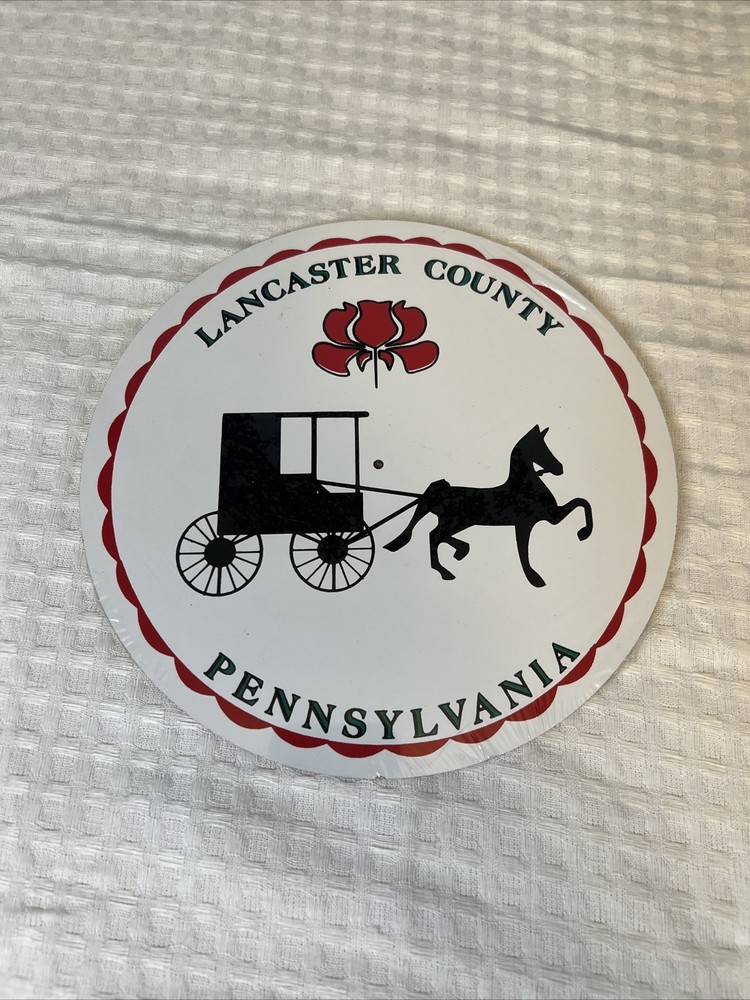 24″ New Authentic Zook’s Design PA Dutch Horse Buggy Wagon Amish Sign Made USA