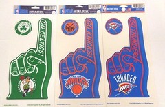 Licensed NBA Multi Use Decals Removable Reusable Sticker 4.25″ x 9.5″