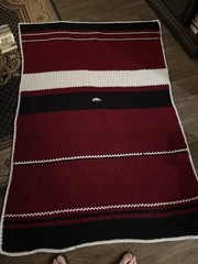 Arkansas Razorback Crochet Blanket