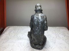 Bronzed Thomas Jefferson Declaration of Independence Resin Statue Sitting 10”