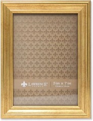 Stylish 5×7 Gold Picture Frame for Vertical or Horizontal Display – Easy Clean