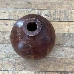 Hearth & Hand with Solid Magnolia Brown Wood Bud Vase 8” Tall