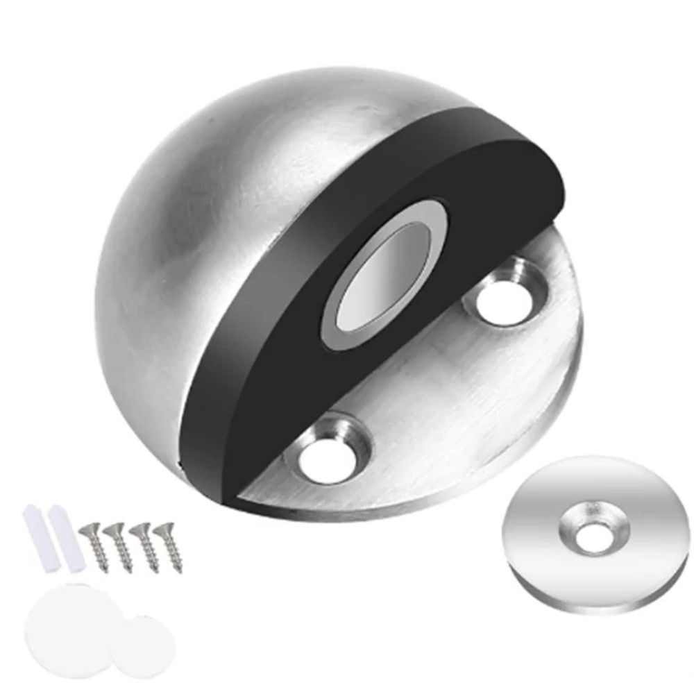 New Stainless Steel Magnetic Suction Anti-collision Semi-circle Door Stopper jj