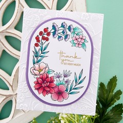 Spellbinders E3D-055 Beautiful Butterflies 3D Embossing Folder from The Clear
