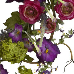 20 In. Artificial Veranda Garden Wreath