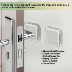 Door Stopper Wall Protector,Bumper Knobs Door Stops(6,Transparent) | Wall Shield