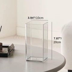 Acrylic Cylinder Vase, Thick Vase, Non-Breakable Plastic, Decorative Centerpi…