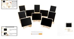 Small Rectangle Chalkboards – 4″ x 3″ Mini Signs for Parties & Decorations