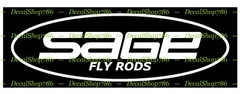 Sage Fishing Rods II – Outdoor Sports – Vinyl Die-Cut Peel N’ Stick Decals