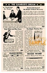 Johnson Smith Co (1938) Gambler’s Dream * Art Print Magic + Card Tricks Advert