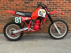 1981 HONDA CR250R Red POSTER | Motorcycle Dirt Bike Wall Art 36×24 Print