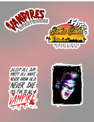 The Lost Boys Horror 80’s Movie 4pc Sticker Pack