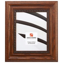 81373100 8 by 12-Inch Picture Frame, Solid Wood, Ornate Detail, 2.75-Inch Wid…