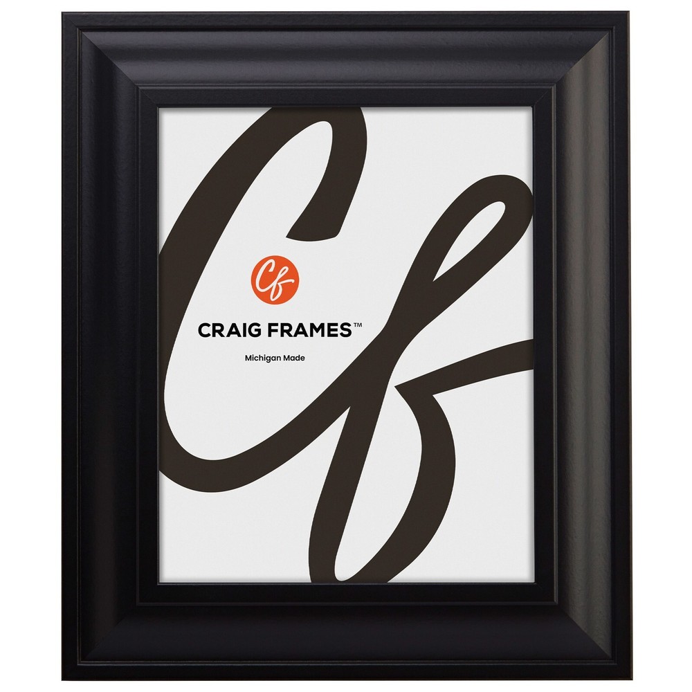 Contemporary Upscale, 2″ Satin Black Picture Frames, Common Sizes, 4×5-24×36,