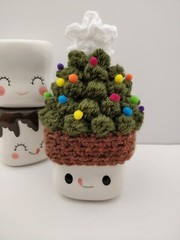 Marshmallow Mug Hat Christmas Tree