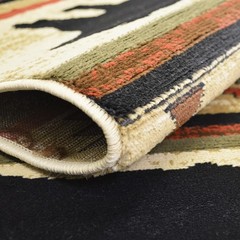 Rustic Lodge, Bear Cabin 2×8 Area Rug, 2’3″x7’7″ Multi 7482