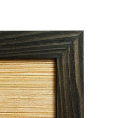 Rustic Wooden Square Picture Frames 4×4 – Set of 2-100% Natural Solid Eco Woo…