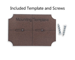2:3 ratio blank Premium Walnut wooden plaque (Unfinished), Flush Mounted