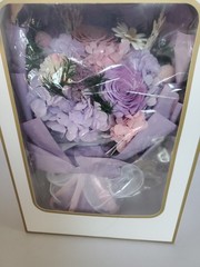 Preserved Flowers Bouquet Pink & Purple Rose Flowers Gift for That Special One