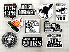 Anarchist Political Sticker Pack SET 1 anarchy anarchism women’s rights human