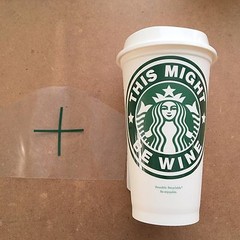 This Might Be Wine DIY Funny Starbucks Coffee Cup Decal Sticker