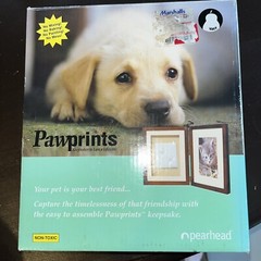 Paw Print Keepsake Impression Kit, No Mess Pet Clay Paw Print Mold for Dog an…