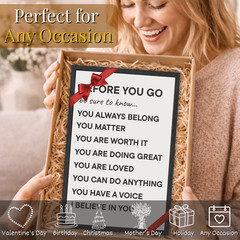Kids Affirmation Wall Art Framed Poster 11×17 Gift for Classroom Wall Art