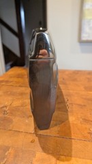 Uttermost Contemporary Rectangular Metal Vase 20073 Dark Nickel Chrome 8x15x4