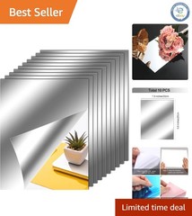 Frameless Flexible Mirror Sheets – 8×10 Inch Stickers for Elegant Wall Decor