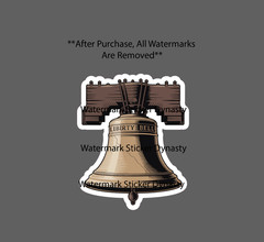 Liberty Bell Sticker Waterproof Decal Travel Freedom America Philadelphia NEW